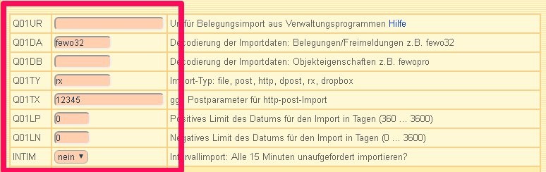 Kennwort für Fewo-Line